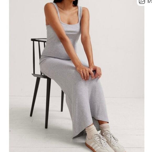 NWT Hatch THE LONG BODY TANK DRESS in Gray - Picture 1 of 7